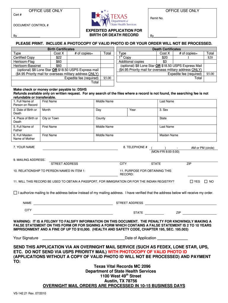  Vs 14221  Form 2010