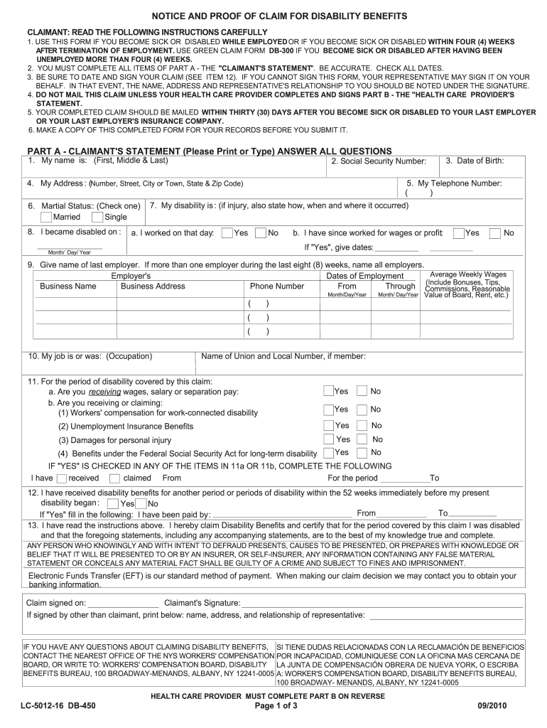 Get and Sign Db450 Form Lc5012 2010-2022