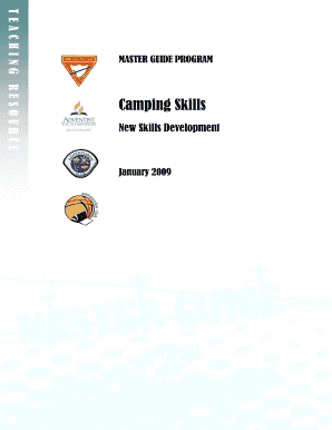Camping Skills 1 4 PDF  Form