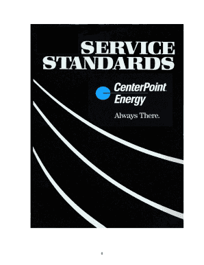 Centerpoint Service Standards  Form