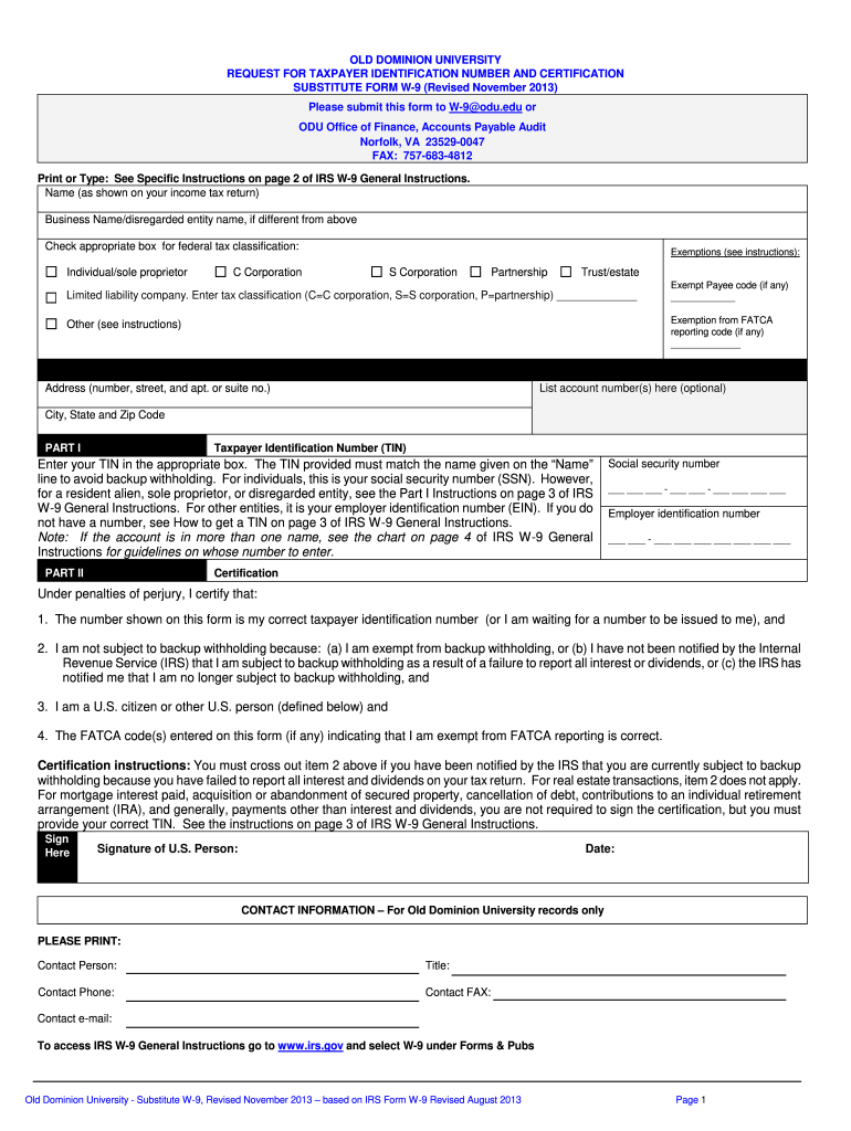 W9 Fillable 2013 2023 Form Fill Out and Sign Printable PDF Template