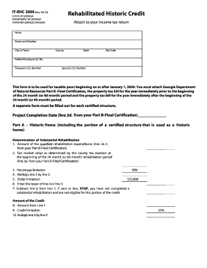 It Rhc2009 Form