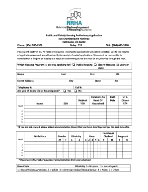 Rrha Roanoke Va  Form