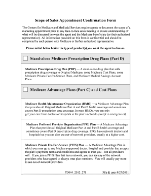 Scope of Appointment Form