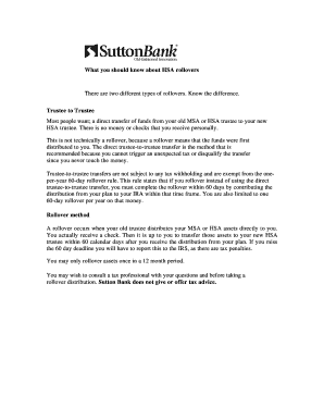 Sutton Bank Hsa Form