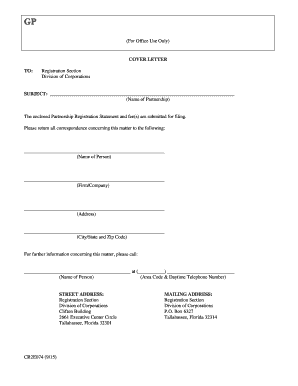 General Partnership Agreement  Form