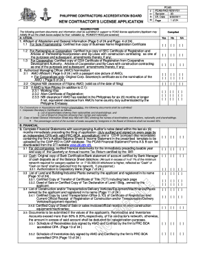 Pcab Application Form