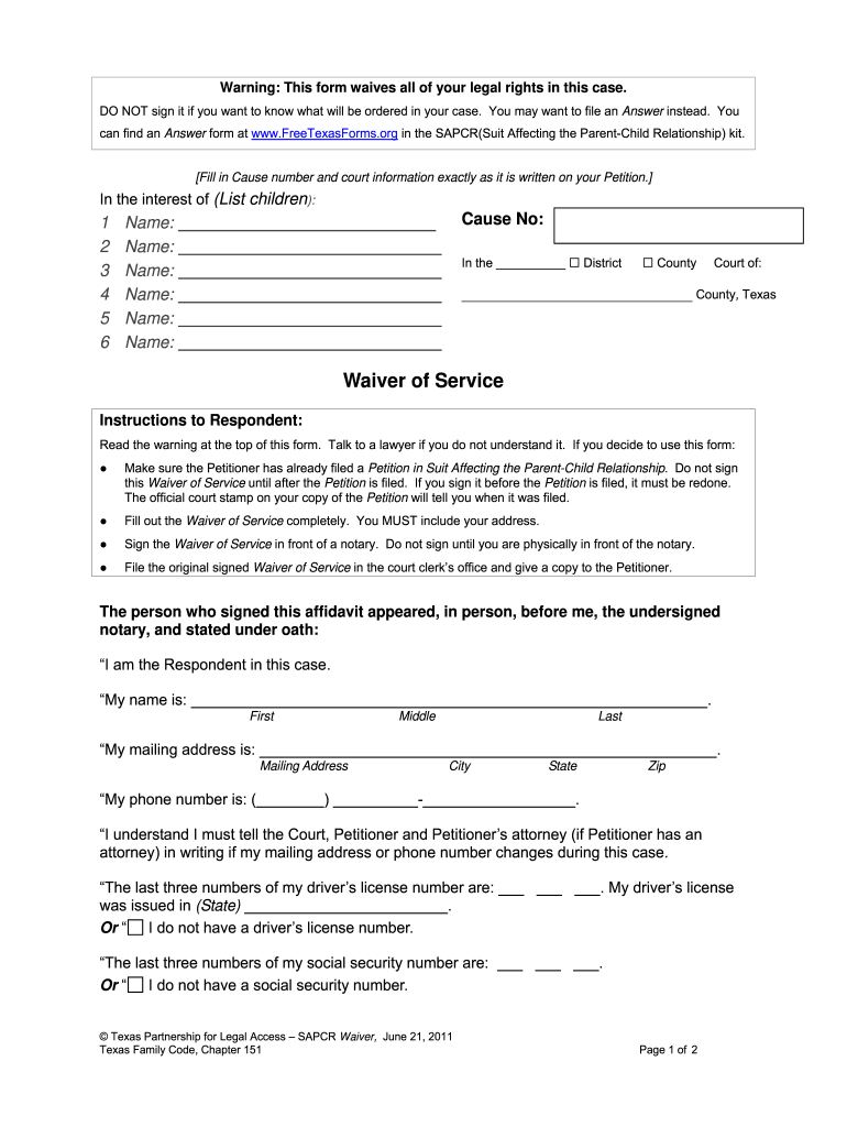 Sapcr Form