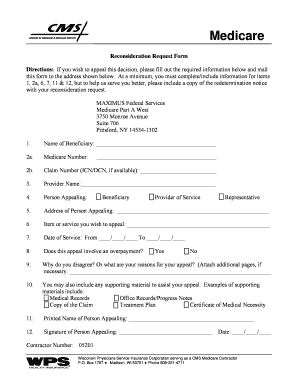 Medicare Appeal Form