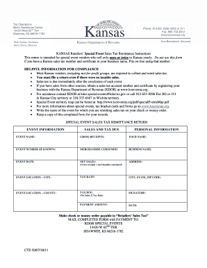 Get and Sign CTE 50 Kansas Department of Revenue Ksrevenue 2011-2022 Form