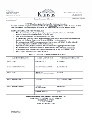  CTE 50 Kansas Department of Revenue Ksrevenue 2011