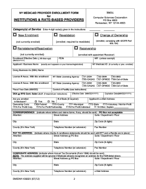 Emedny 436601 Instructions to Complete Form
