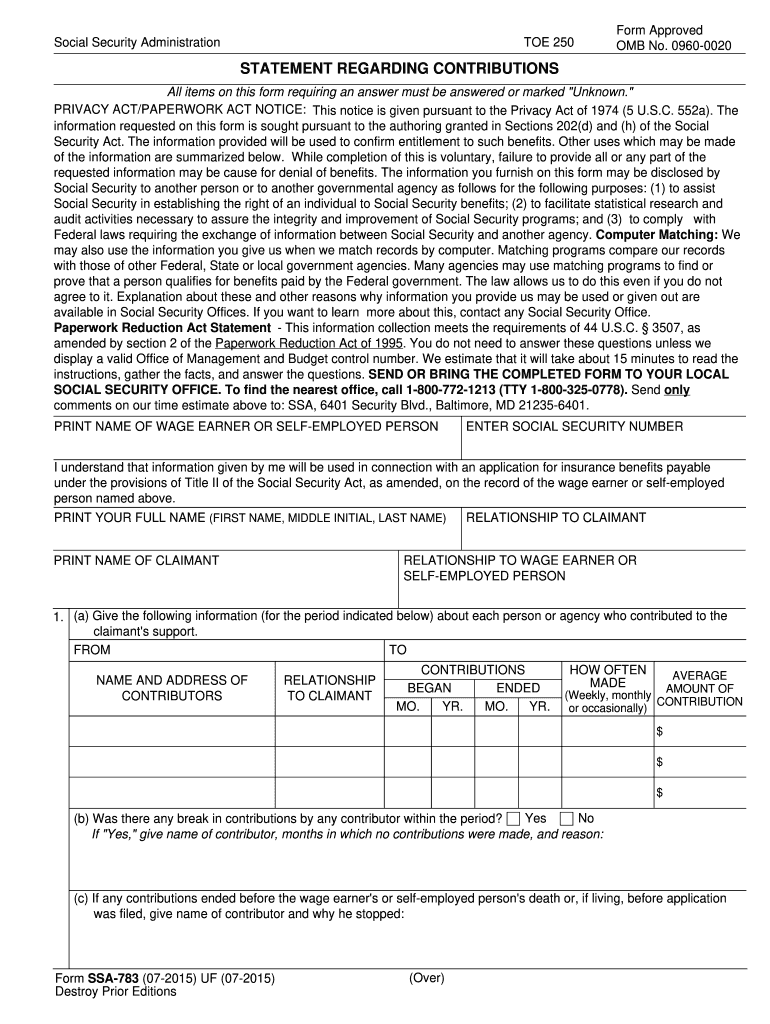  How is the Form of Uc Ssa Image 2008