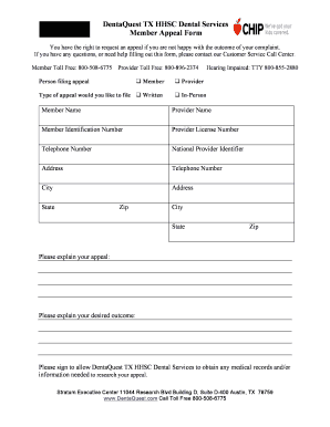 Dentaquest Texas  Form