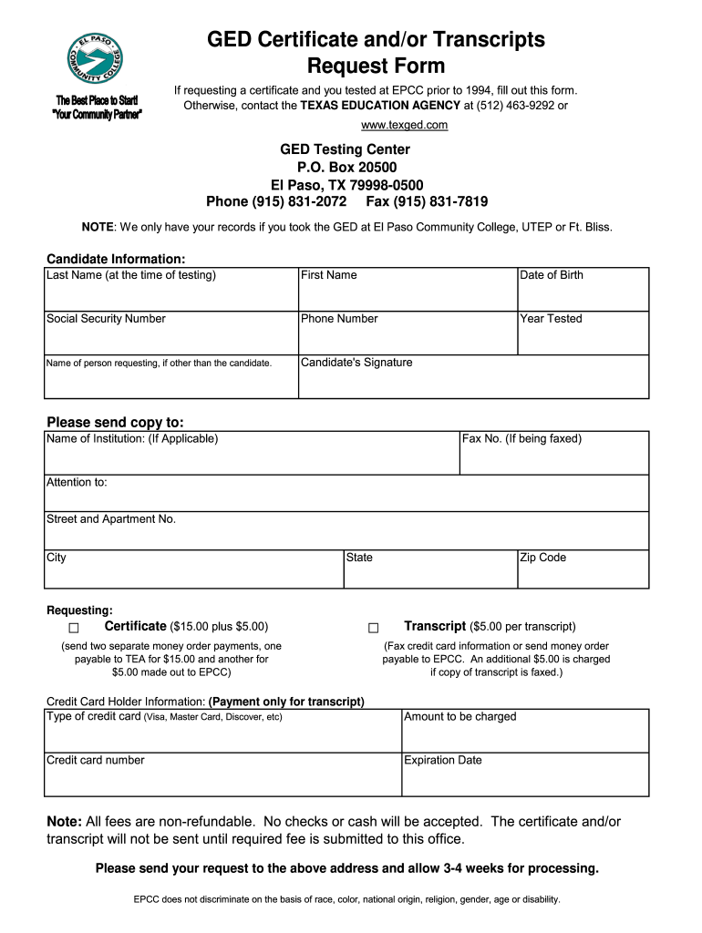 Get and Sign Printable Ged Certificate  Form