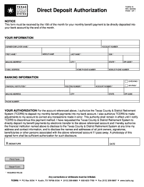 Tdcrs  Form