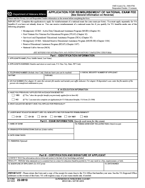 Va Form 22 0810