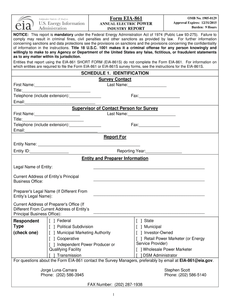 Eia Form 861