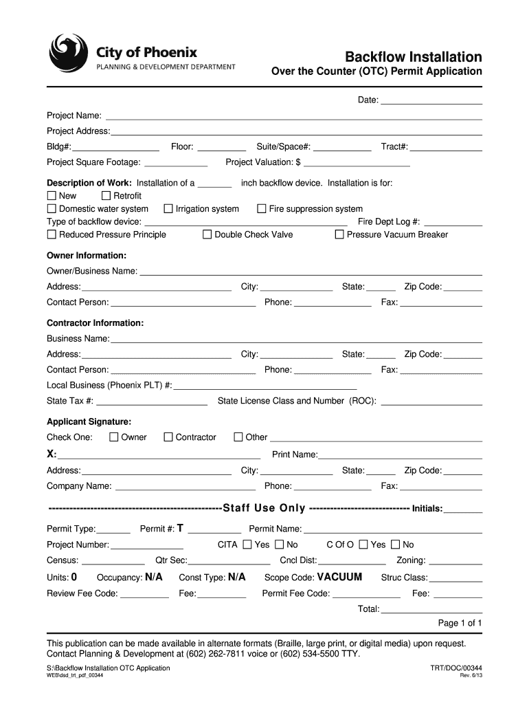  Hydrant Meter Application 2013-2024