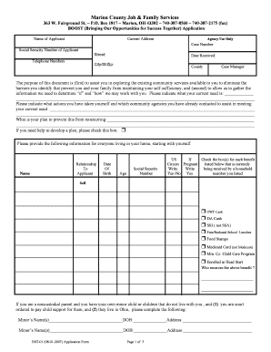 Boost Job Application Form