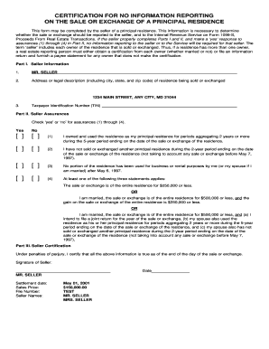 1099 S Certification Exemption Form