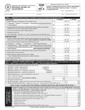 MO APDF Document Missouri Department of Revenue  Form