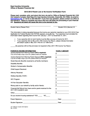 If Your Parents Did Not File a IRS Income Tax Return, Please Indicate that below and Attach Copies of ALL IRS W 2 or 1099 Forms 