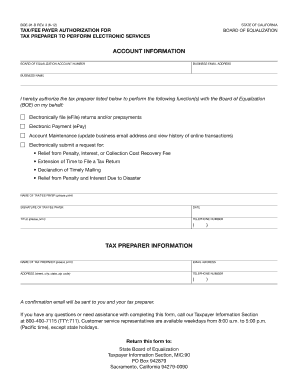 State Board of Equalization Boe 91 B  Form