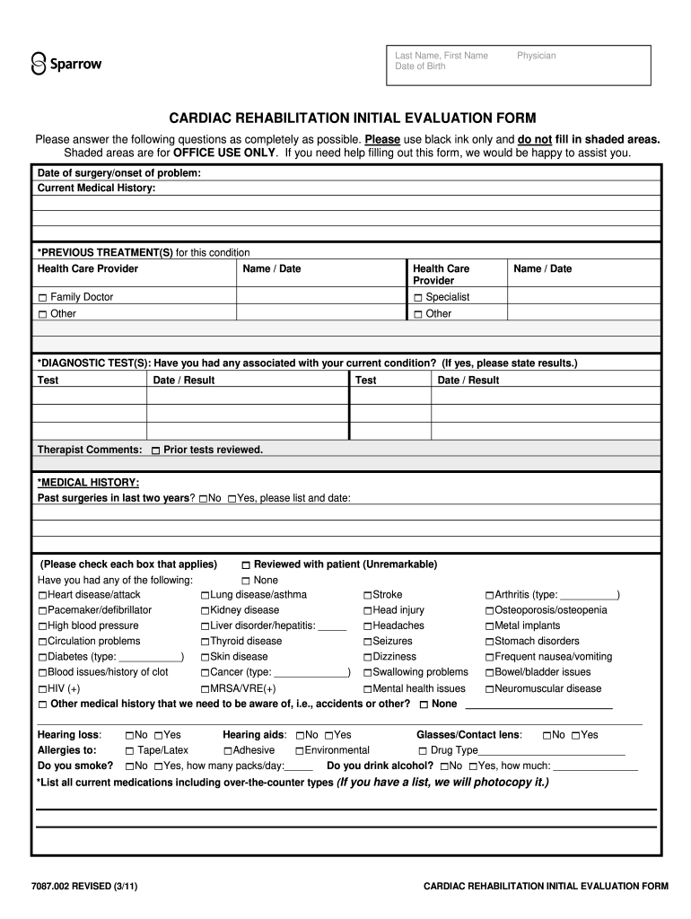  Cardiac Rehabilitation 2011-2024