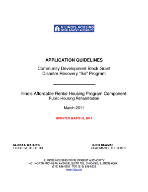 Section 1 the Illinois Housing Development Authority Ihda  Form