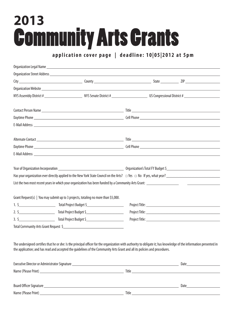 Deadline 10 05 at 5pm the Arts Center of the Capital Region  Form