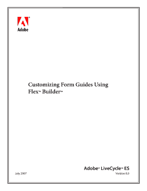Customizing Form Guides Using Flex Builder Adobe
