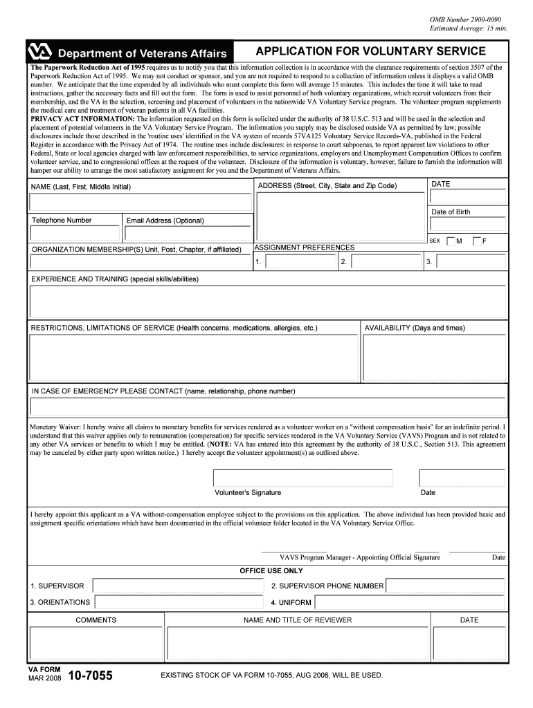 How to Become a VA Volunteer Southern Arizona VA Health Care  Form