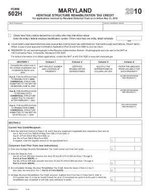 MARYLAND 502H Maryland Tax Forms and Instructions