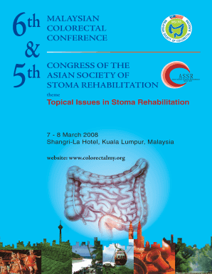 CONFERENCE INFORMATION Malaysian Society of Colorectal Colorectalmy