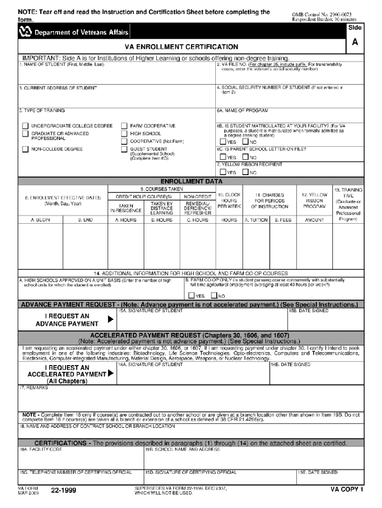 Va Form 22 Va Enrollment Certification