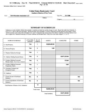 Bankruptcy Forms 3210 Riverdale Associates LLC Mark J Friedman 4057501 Case