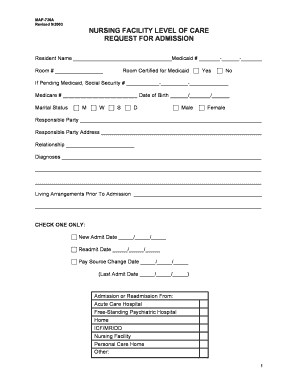 Instructions for Map 726a  Form