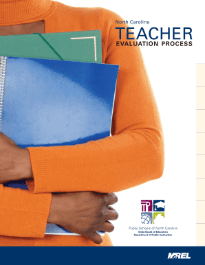 North Carolina Teacher Evaluation Process National Council on  Form