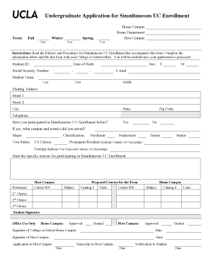 Ucla Application  Form