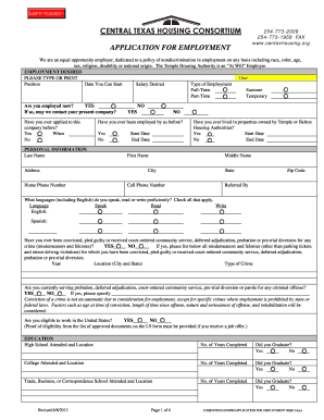 Temple Housing Authority Confluct of Interest Form