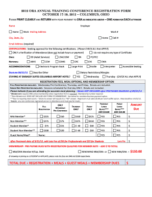 Please Print Information and Return This Form with Ohiorehab Org