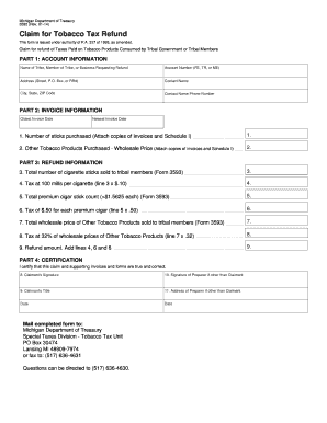 Michigan Department of Treasury 3592 Rev  Form