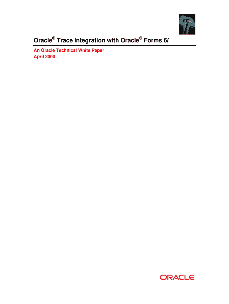 Oracle Trace Integration with Oracle Forms 6i