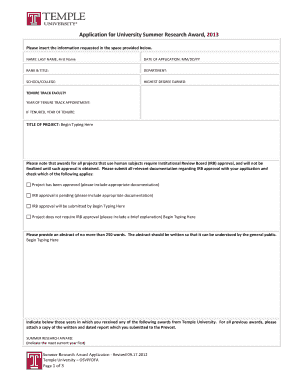 Application Information PDF Temple University