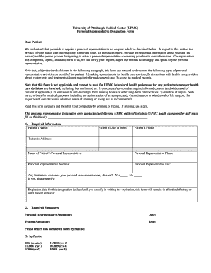  Can You Fax Upmc Personal Rep Form 2010