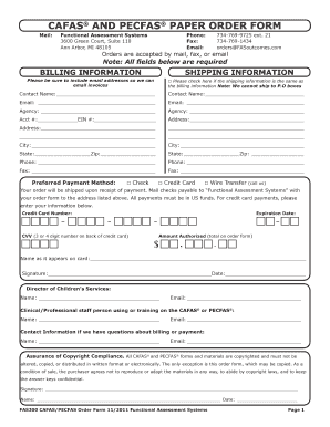 Cafas Assessment PDF  Form