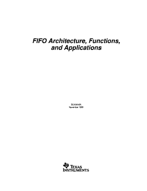 FIFO Architecture, Functions,  Form