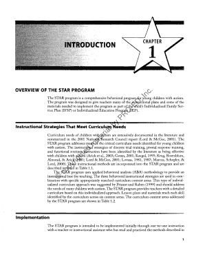 OVERVIEW of the STAR PROGRAM  Form