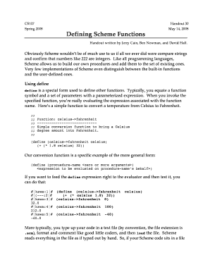 Defining Scheme Functions Stanford Engineering Everywhere Pages  Form